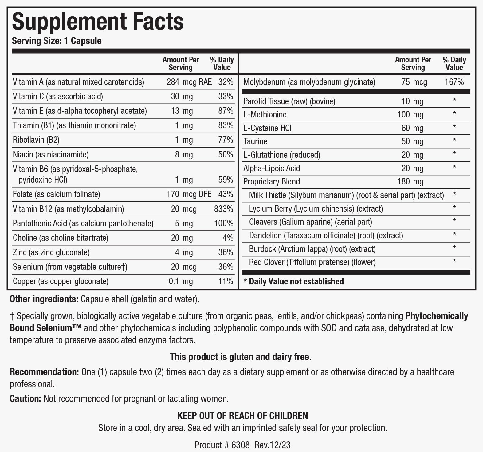 Biotics Research MCS-2 packaging box indicating quality manufacturing and USA production