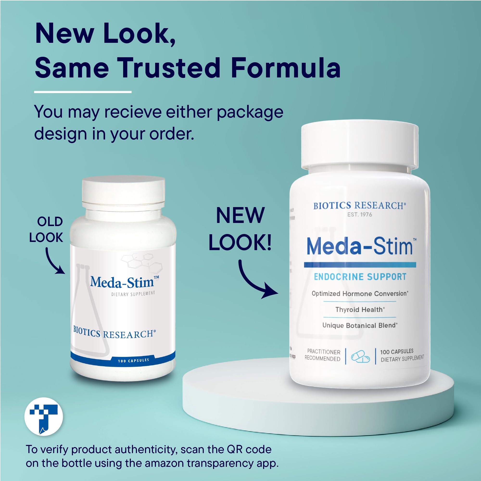 Biotics Research Meda-Stim label details showing ingredients and purpose.