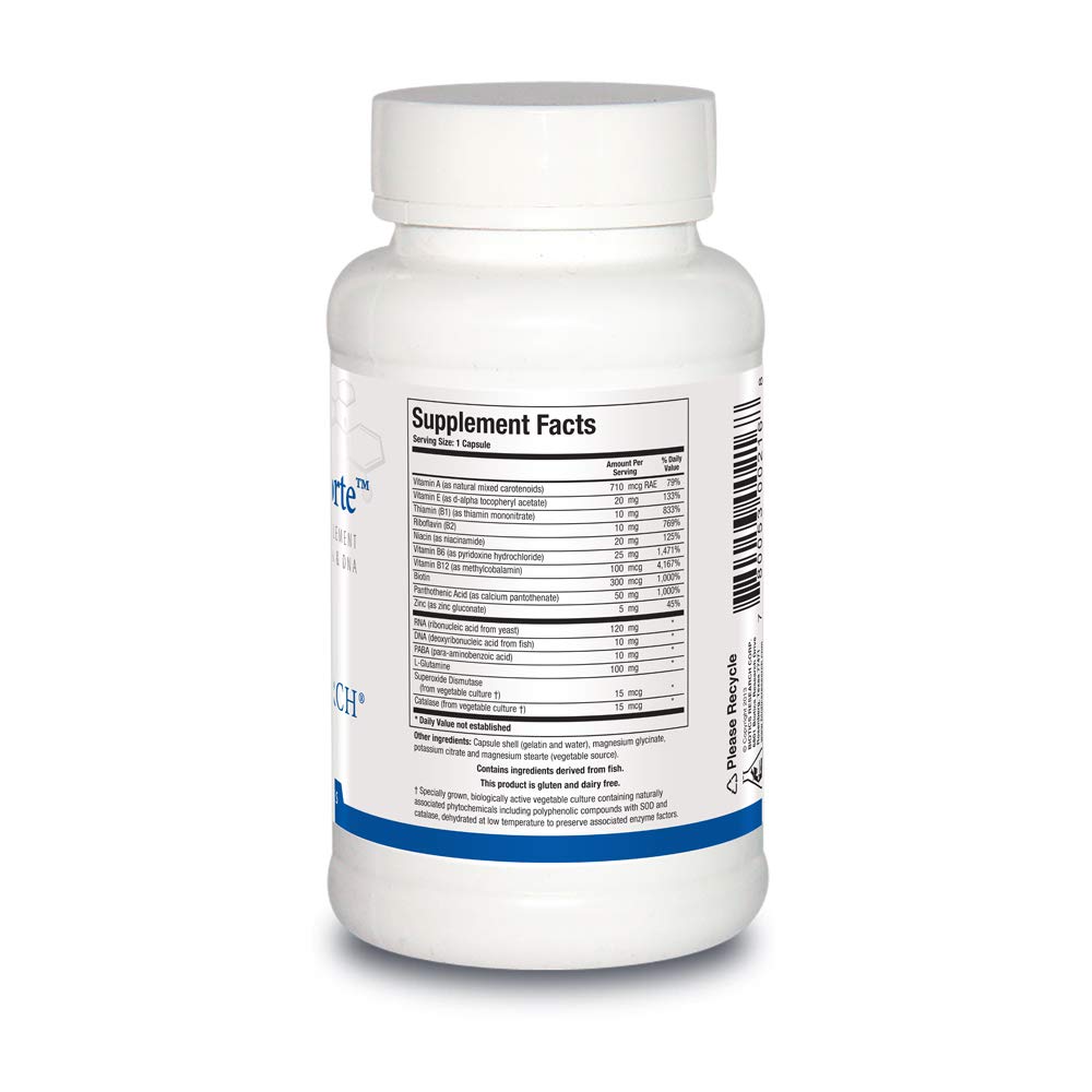 BIOTICS RESEARCH Nuclezyme-Forte capsules ready for daily use