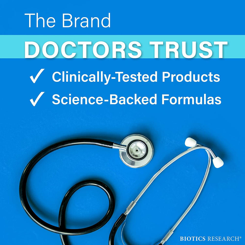 Biotics Research Optimal EFAs-BC packaging on shelf suggesting quality control