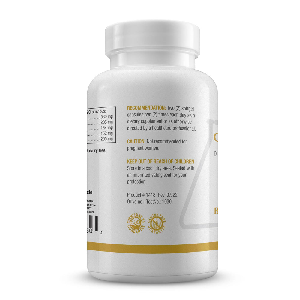 Biotics Research Optimal EFAs-BC softgels closeup for easy daily intake