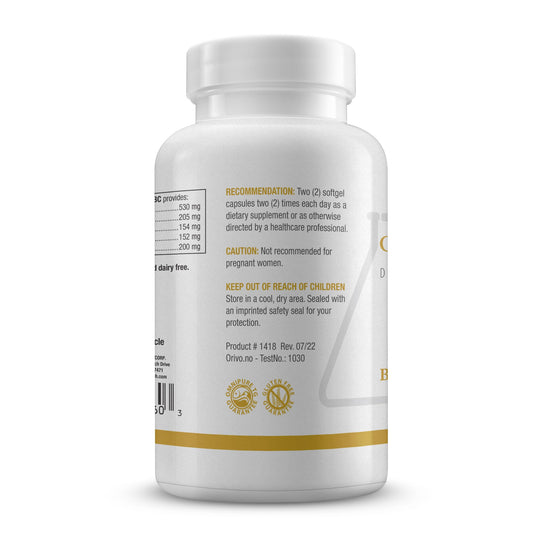 Biotics Research Optimal EFAs-BC softgels closeup for easy daily intake