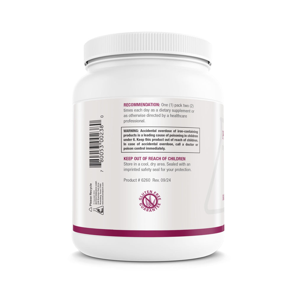 Biotics Research Pre-Natal Packs iodine and folate information graphic