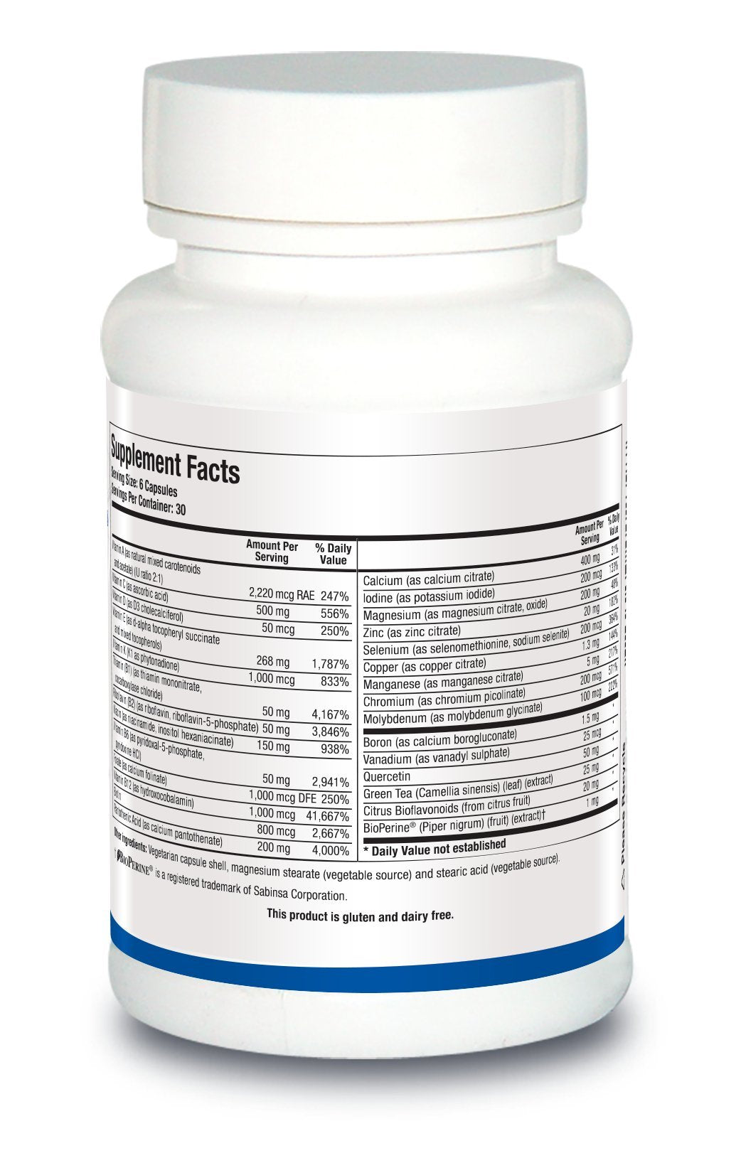 Biotics Research Pro Multi Plus capsules ready for daily intake