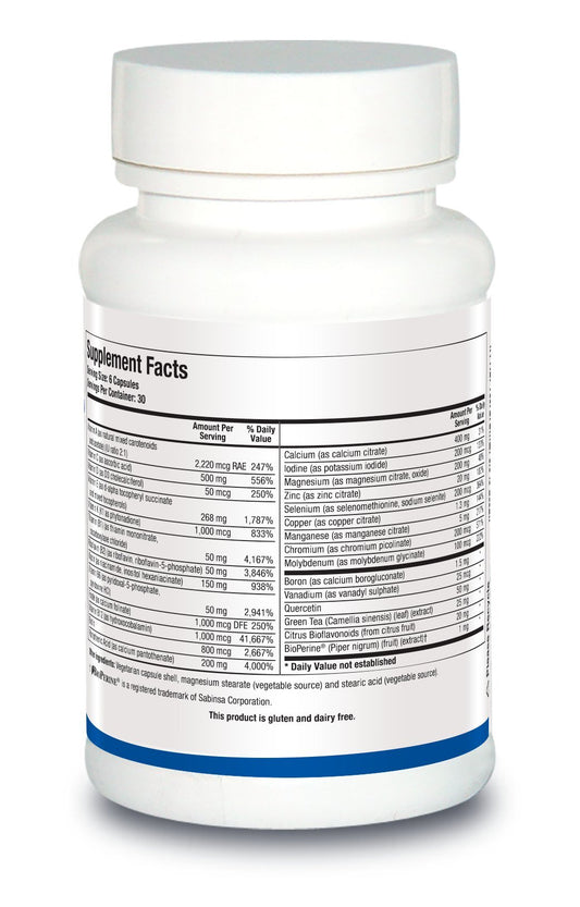 Biotics Research Pro Multi Plus capsules ready for daily intake