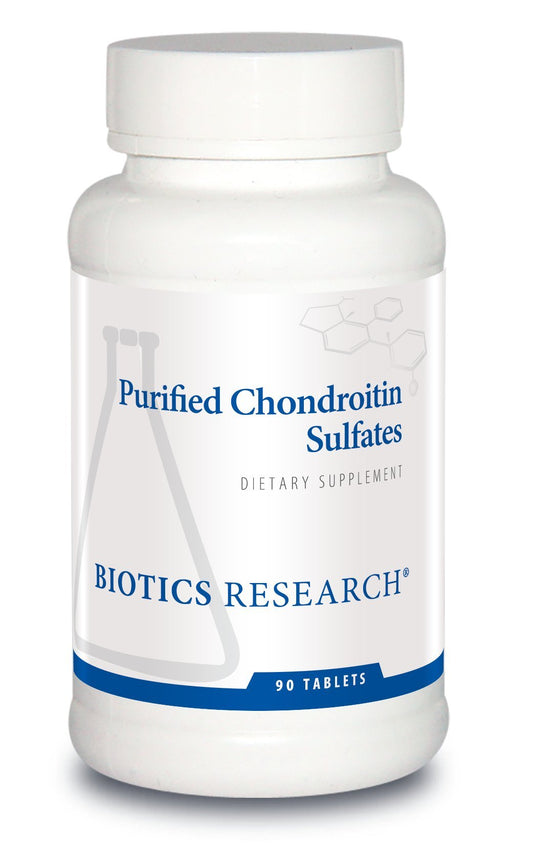 Biotics Research Purified Chondroitin Sulfates bottle front for daily joint support