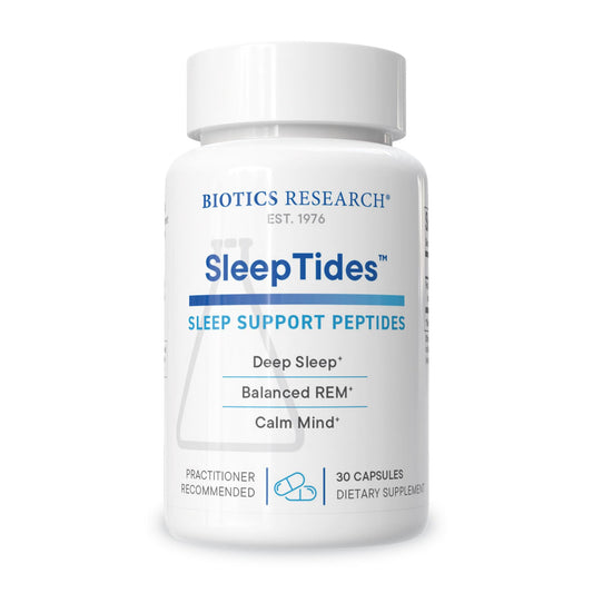 BIOTICS RESEARCH SleepTides capsules for plant-based sleep support and deeper rest