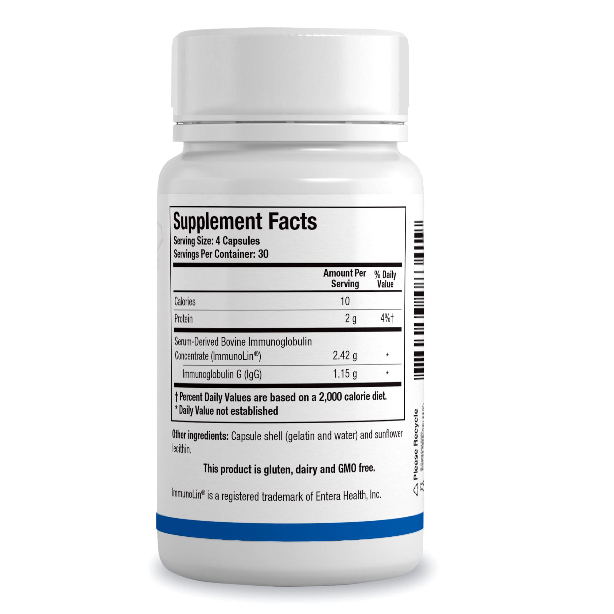 Biotics Research Ultimate Immuno-gG SBI capsules ready for daily immune support.