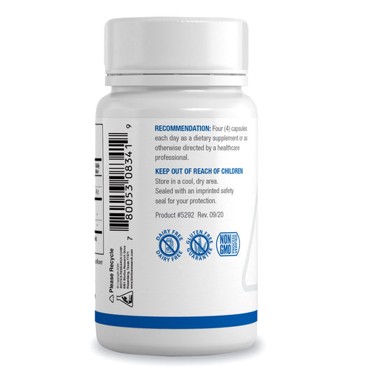Biotics Research Ultimate Immuno-gG SBI label emphasizing allergen-free ingredients.