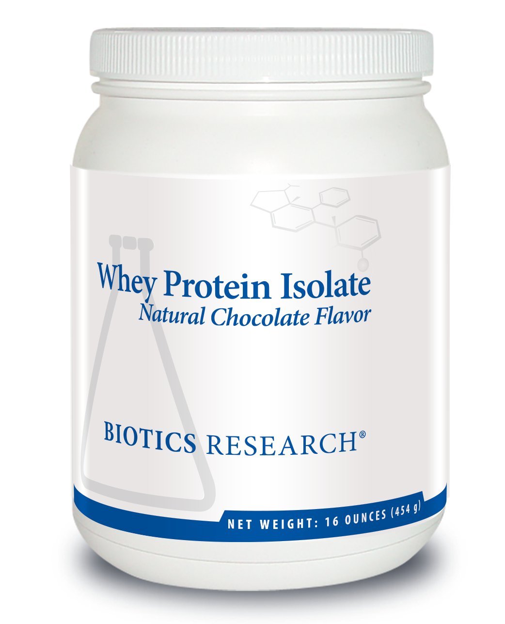 Biotics Research Whey Protein Isolate packaging showing a premium undenatured protein option for workouts