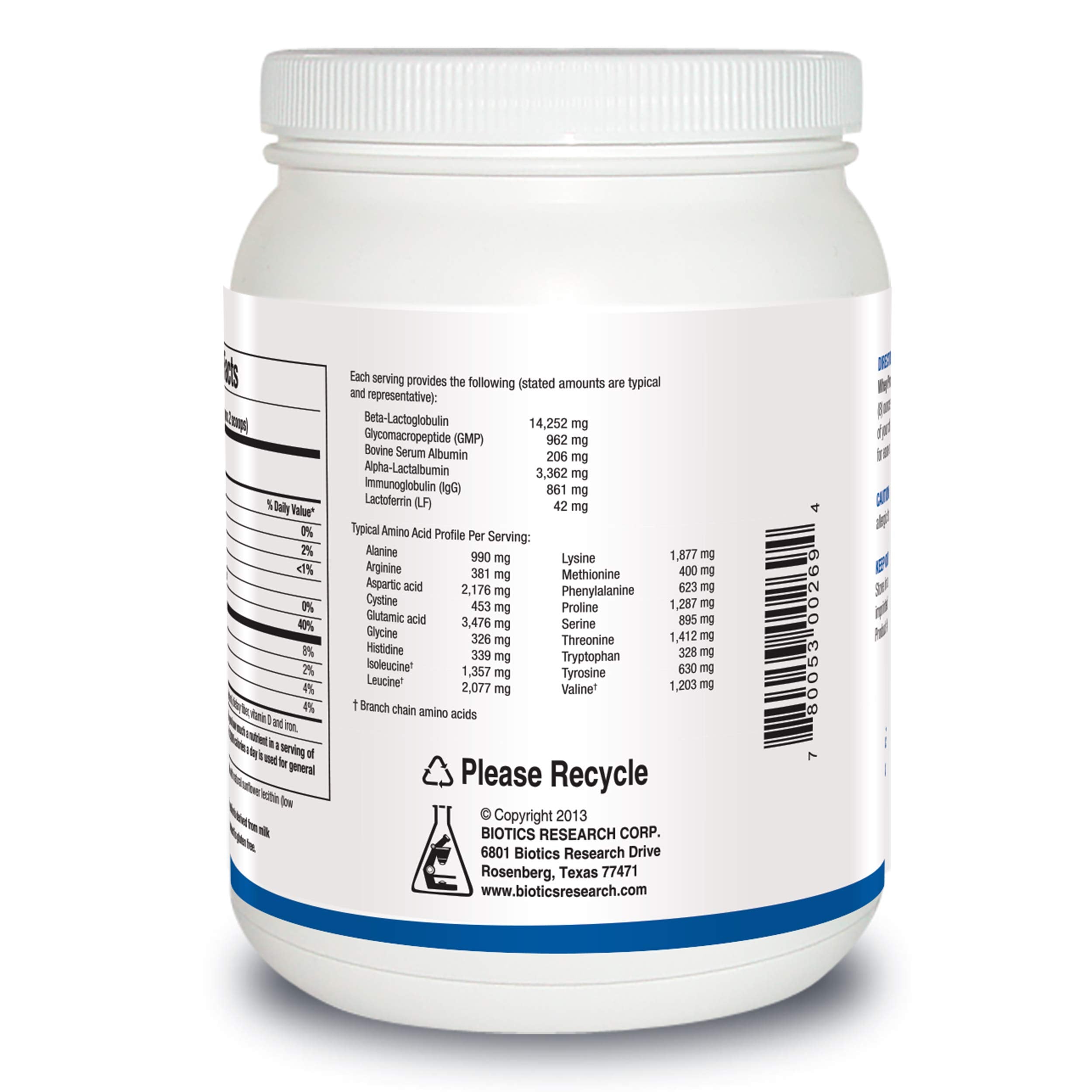 Biotics Research Whey Protein Isolate scoop in bowl illustrating easy daily serving