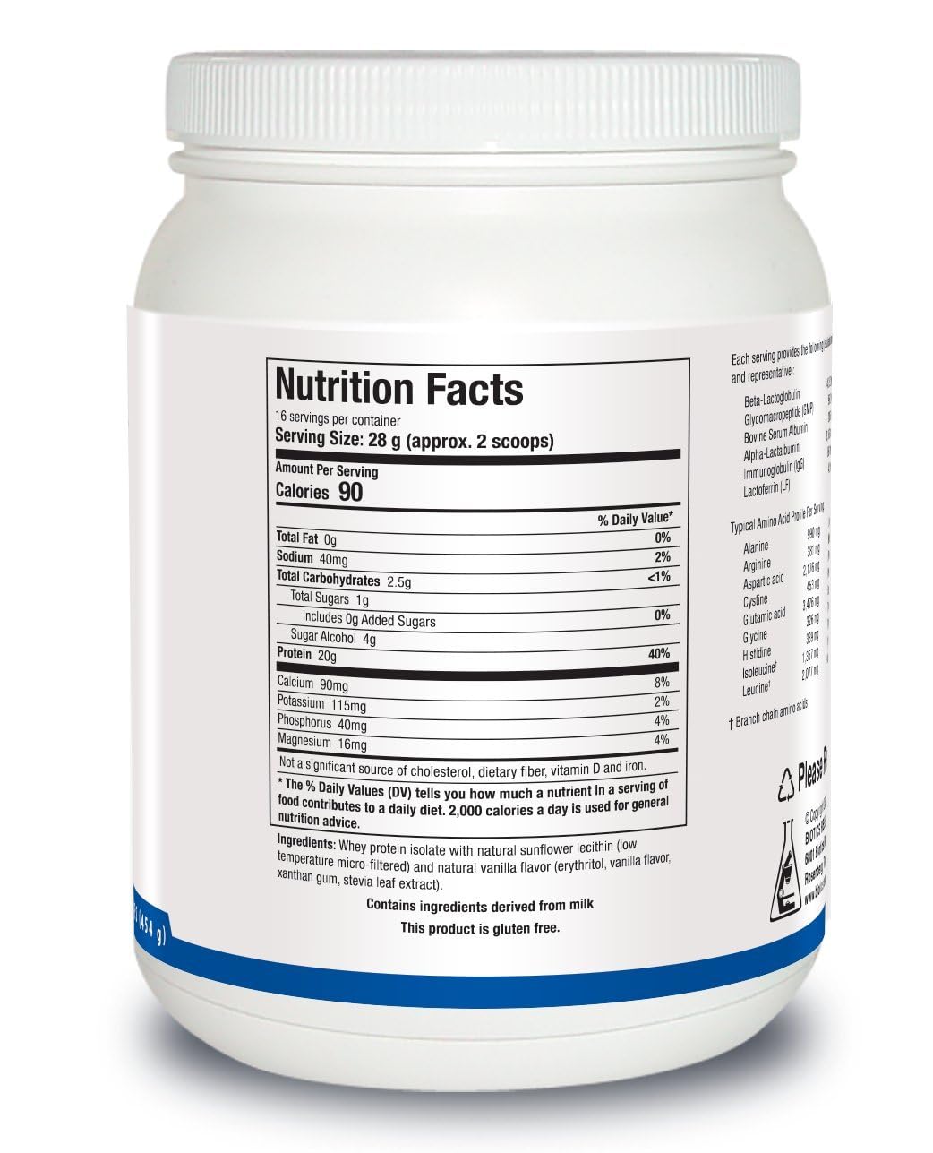 Biotics Research Whey Protein Isolate Vanilla scoop-dispense shows quick mixability for post-workout