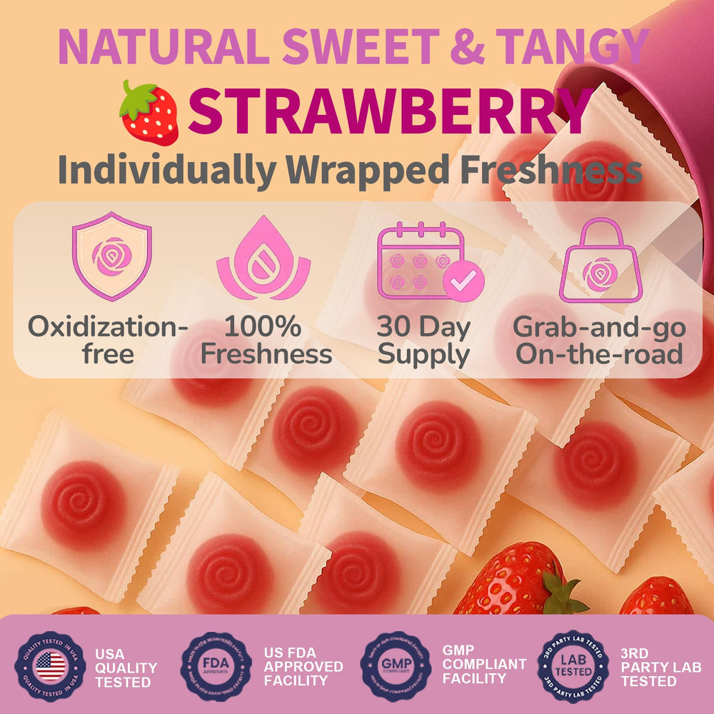 Sealed, travel-friendly Flora12 bottle preserving freshness.