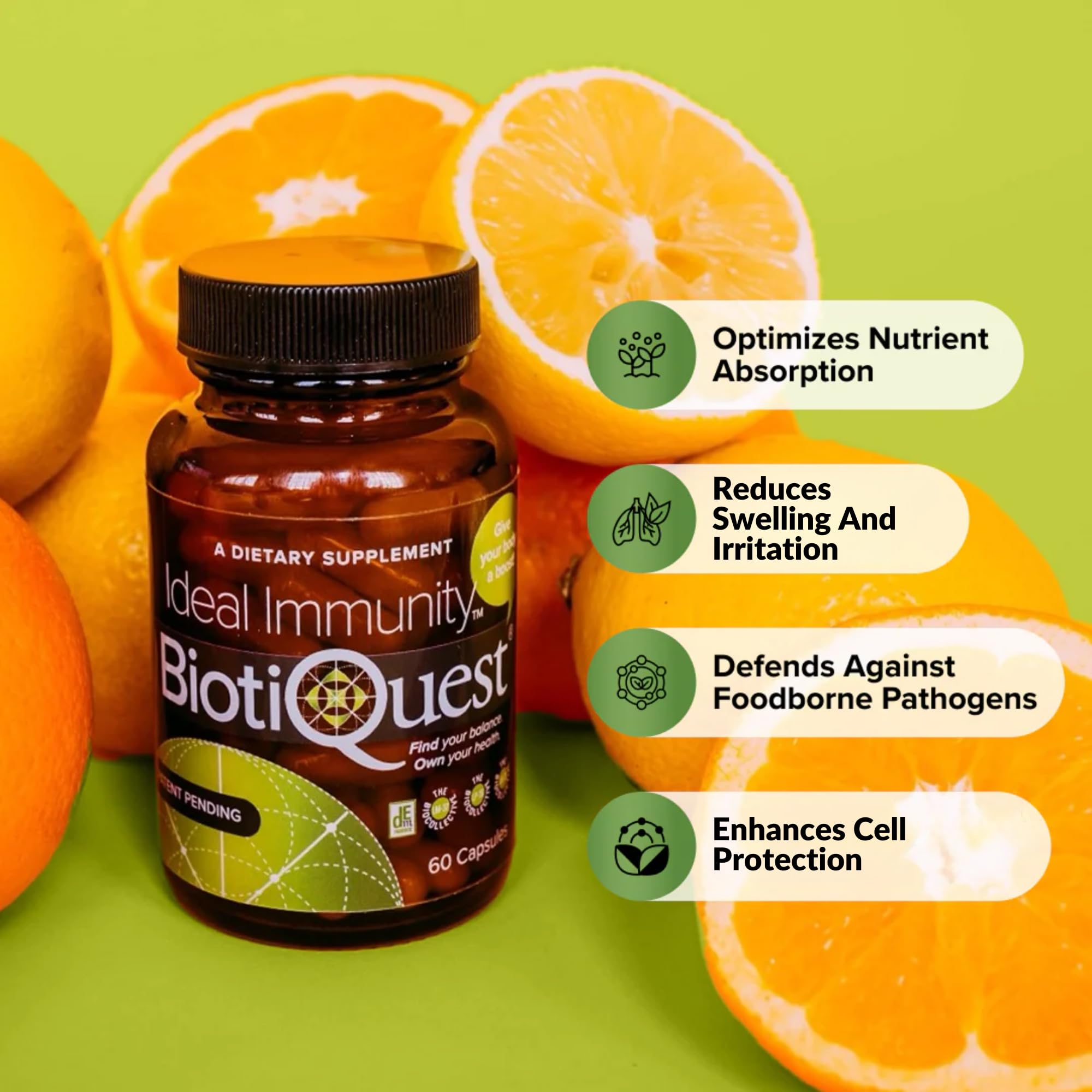 Sleek packaging on shelf highlighting butyrate-supporting benefits cue