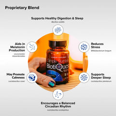 BiotiQuest Simple Slumber night-routine setup for evening supplement use.