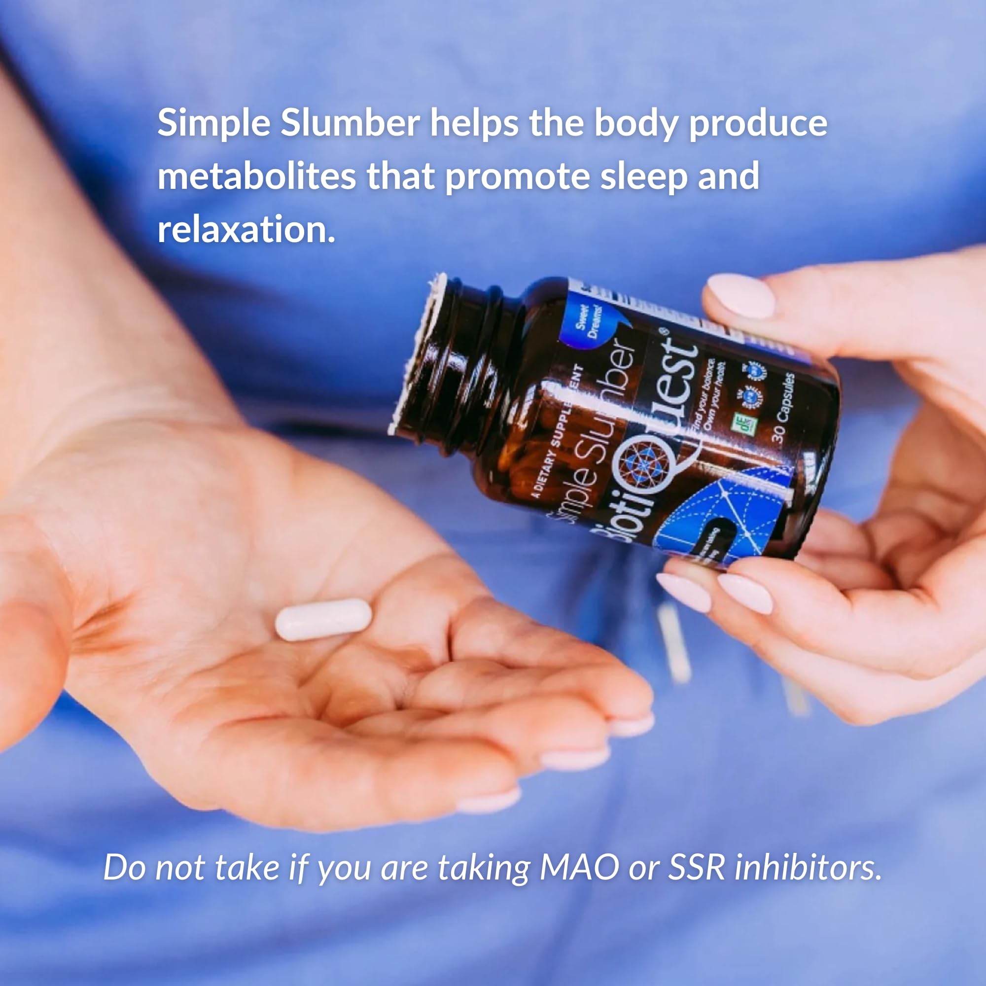 BiotiQuest Simple Slumber packaging shot revealing a 30-capsule supply.