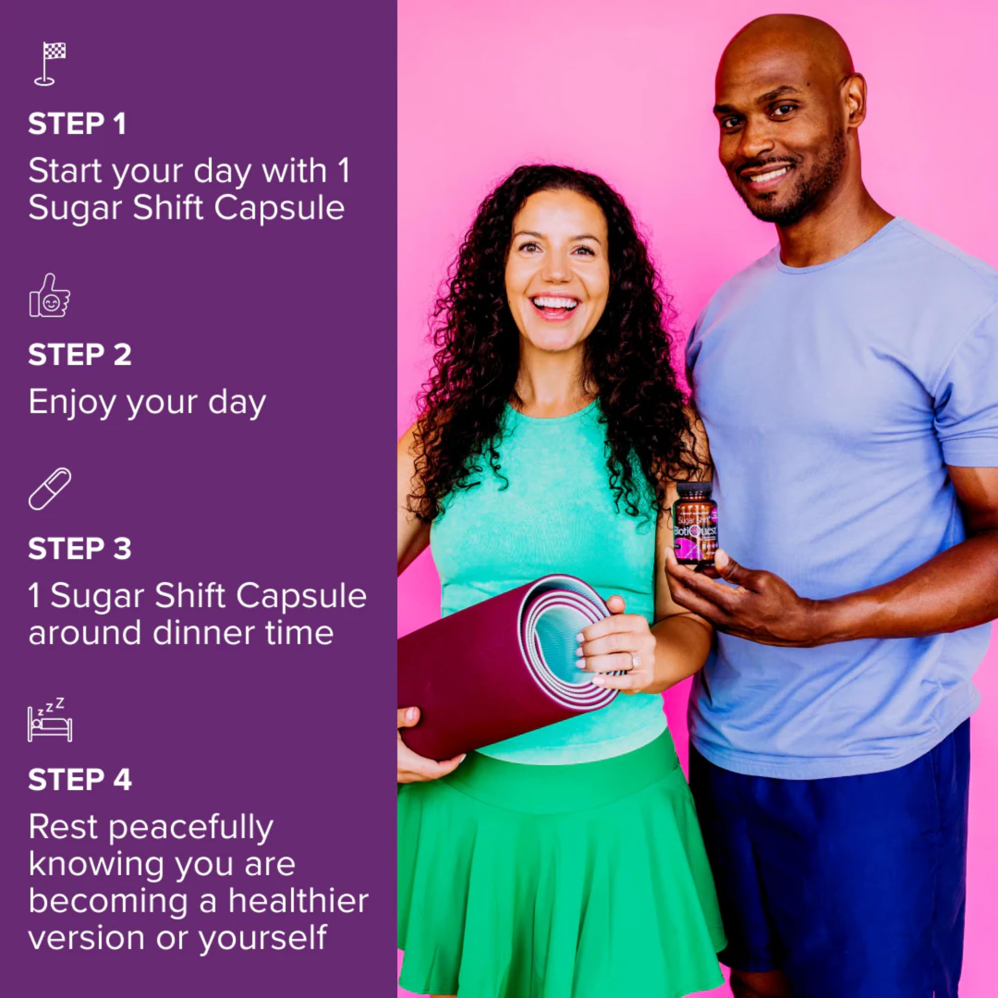 Calm morning scene with Sugar Shift on the shelf illustrating daily wellness.