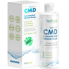 BioTrace Dead Sea mineral drops bottle shown for daily hydration