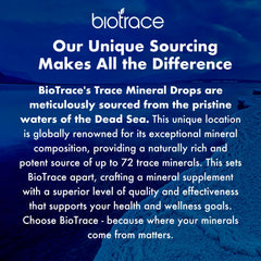 BioTrace 72+ minerals ionic drops support balanced mineral intake