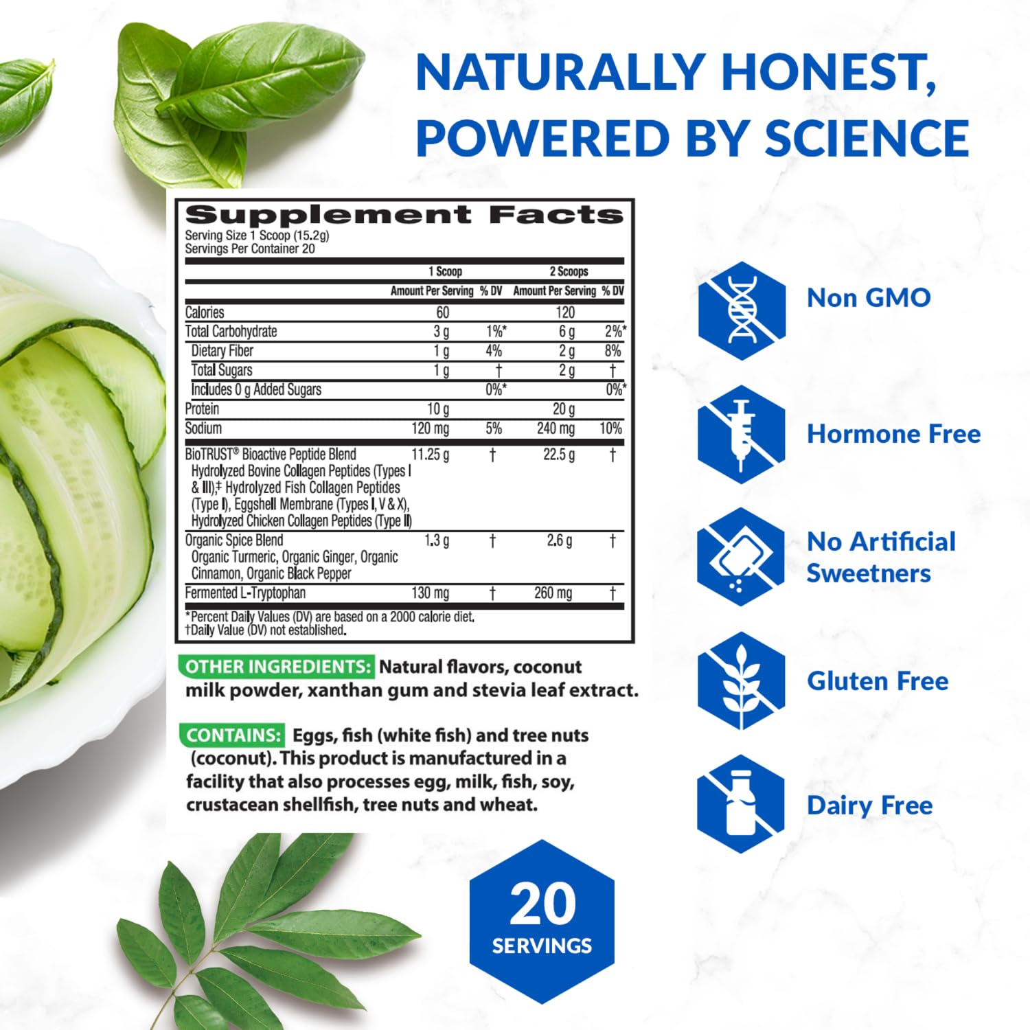 BioTrust Collagen Turmeric blend from grass-fed and other premium ingredients.