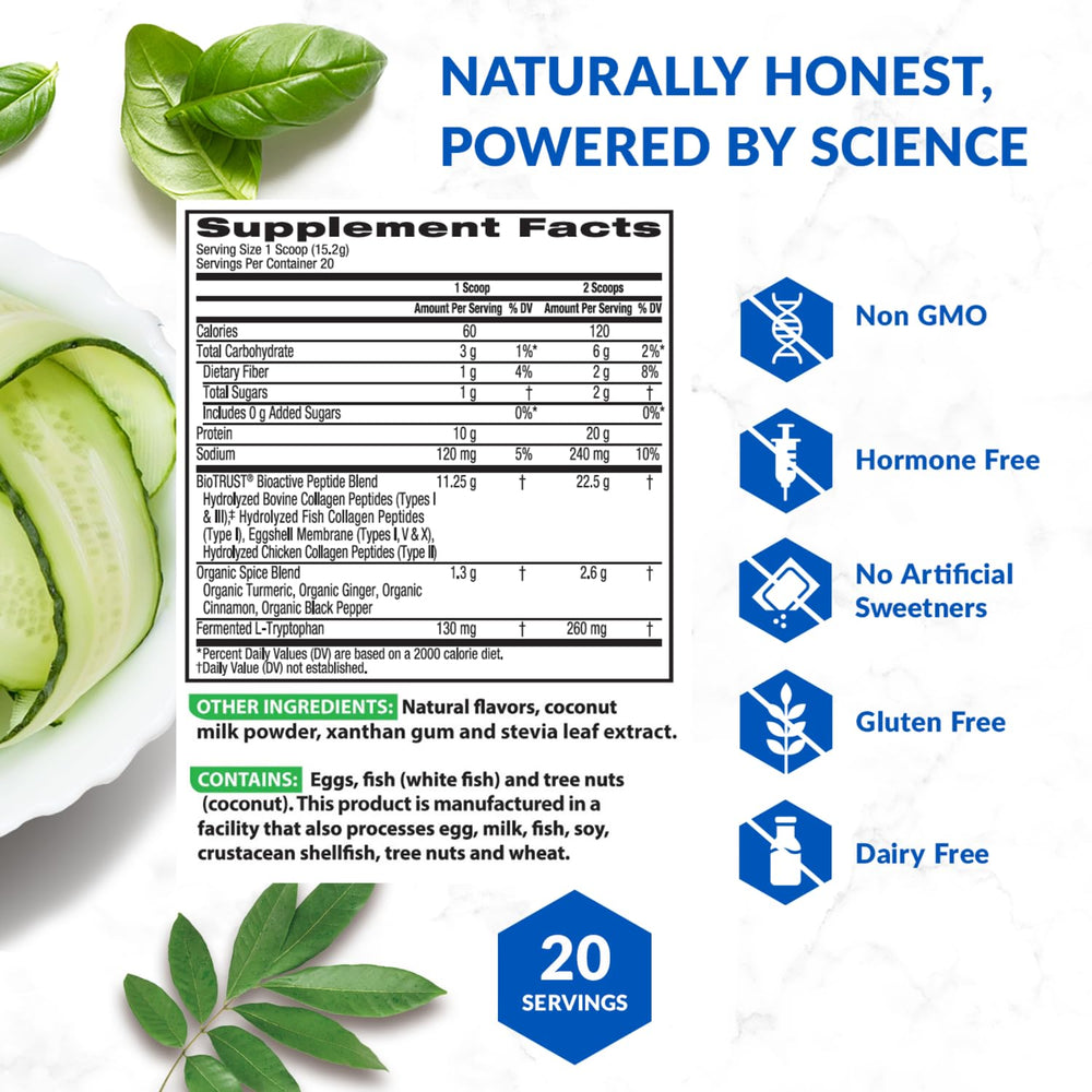 BioTrust Collagen Turmeric blend from grass-fed and other premium ingredients.