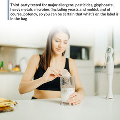 BioTRUST Low Carb Plant packaging with third-party testing seal