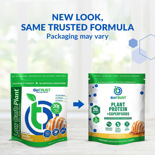 BioTrust Low Carb Plant scoop highlights convenient protein for quick shakes