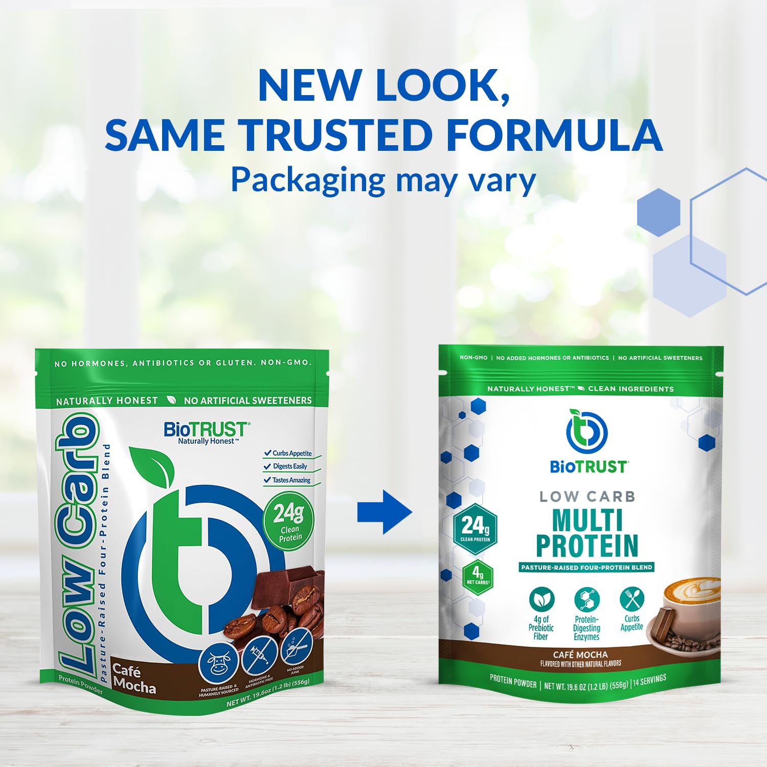BioTrust Low Carb Protein shake being mixed for a quick post-workout drink