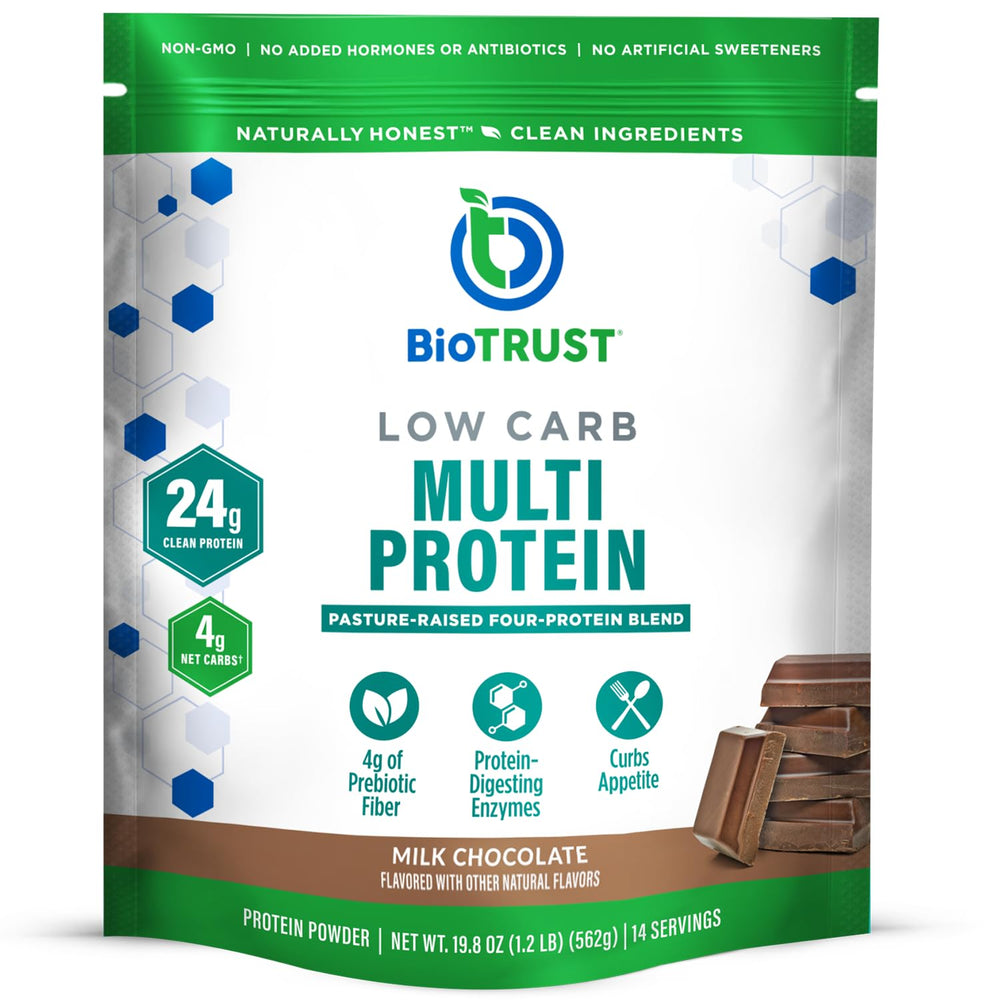 BioTrust Low Carb Protein Powder chocolate tub for post-workout shakes
