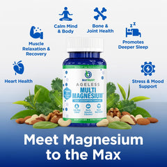 Closeup of BioTrust Multi Magnesium Complex capsules for steady energy