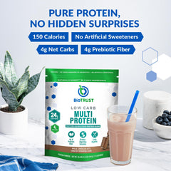 BioTrust protein powder blend with whey and casein supports steady amino supply