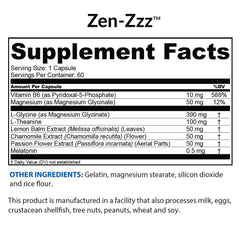 BioTRUST Zen-Zzz pills inside view suggest easy nightly use.