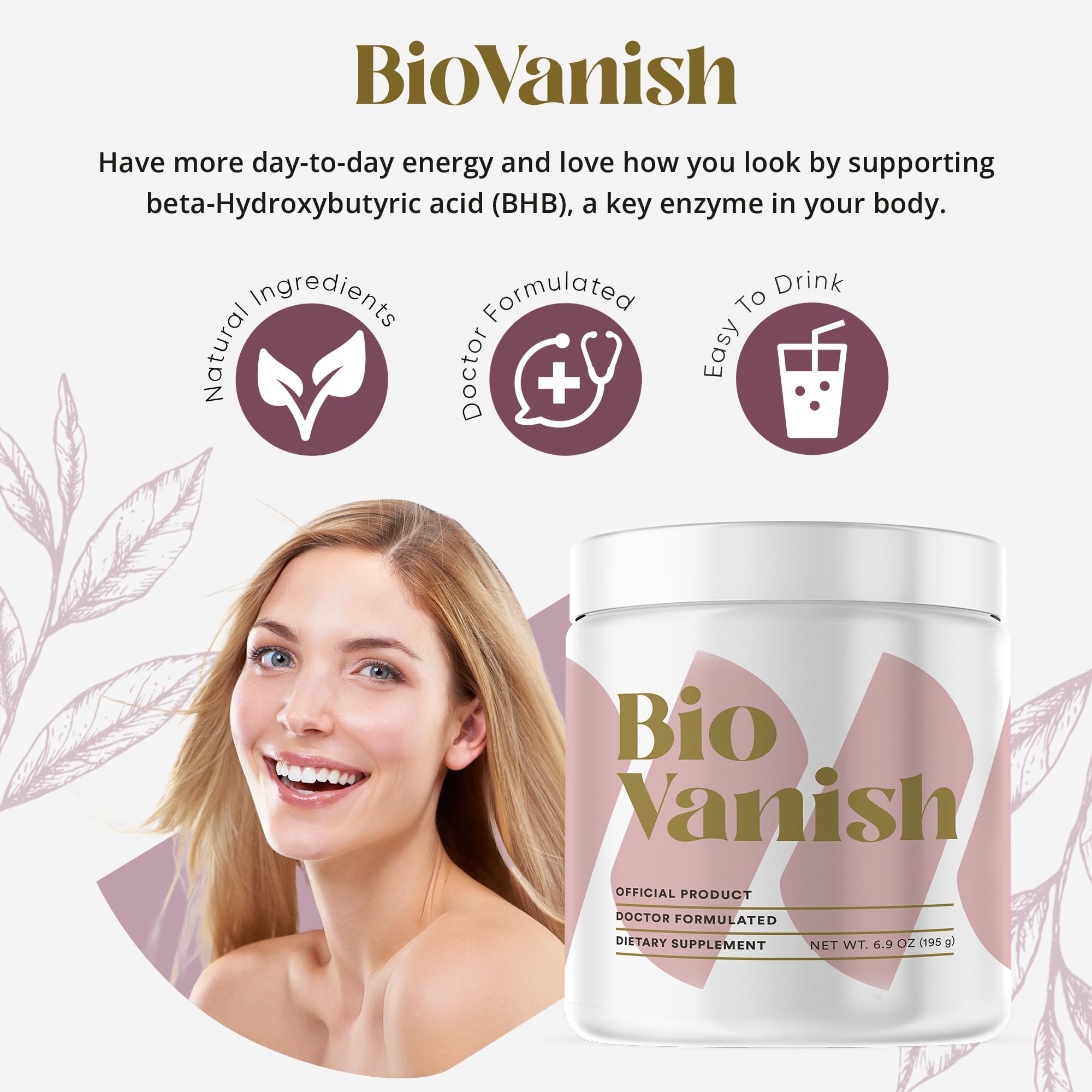 BioVanish Keto Activate Cocoa Drink mug filled with chocolate beverage for energy support.