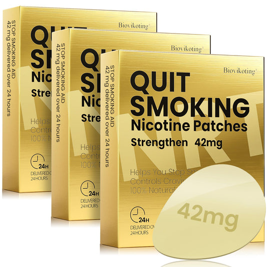 Biovikoting nicotine patches box view, a convenient quit smoking aid