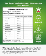 BIO VITALICA label shows 10-mushroom blend for daily use