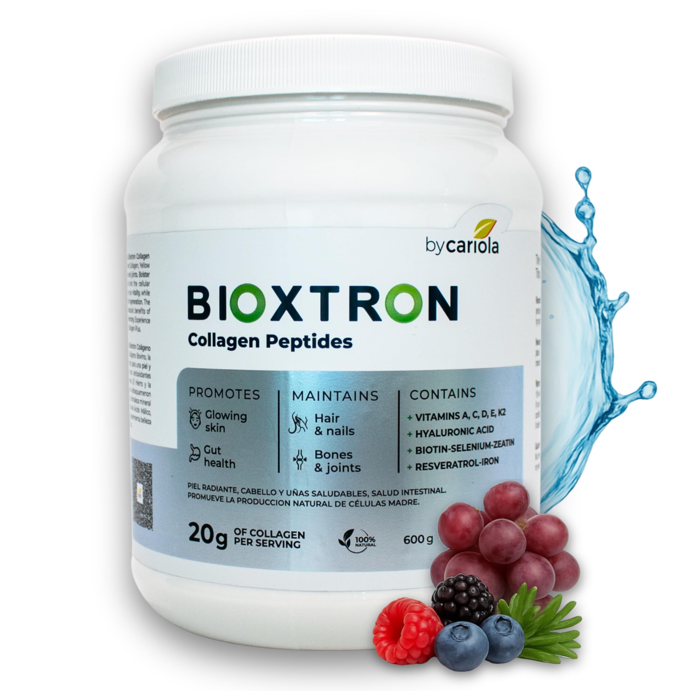 Bioxtron Collagen Peptides Powder bottle for easy daily beauty and joint care.
