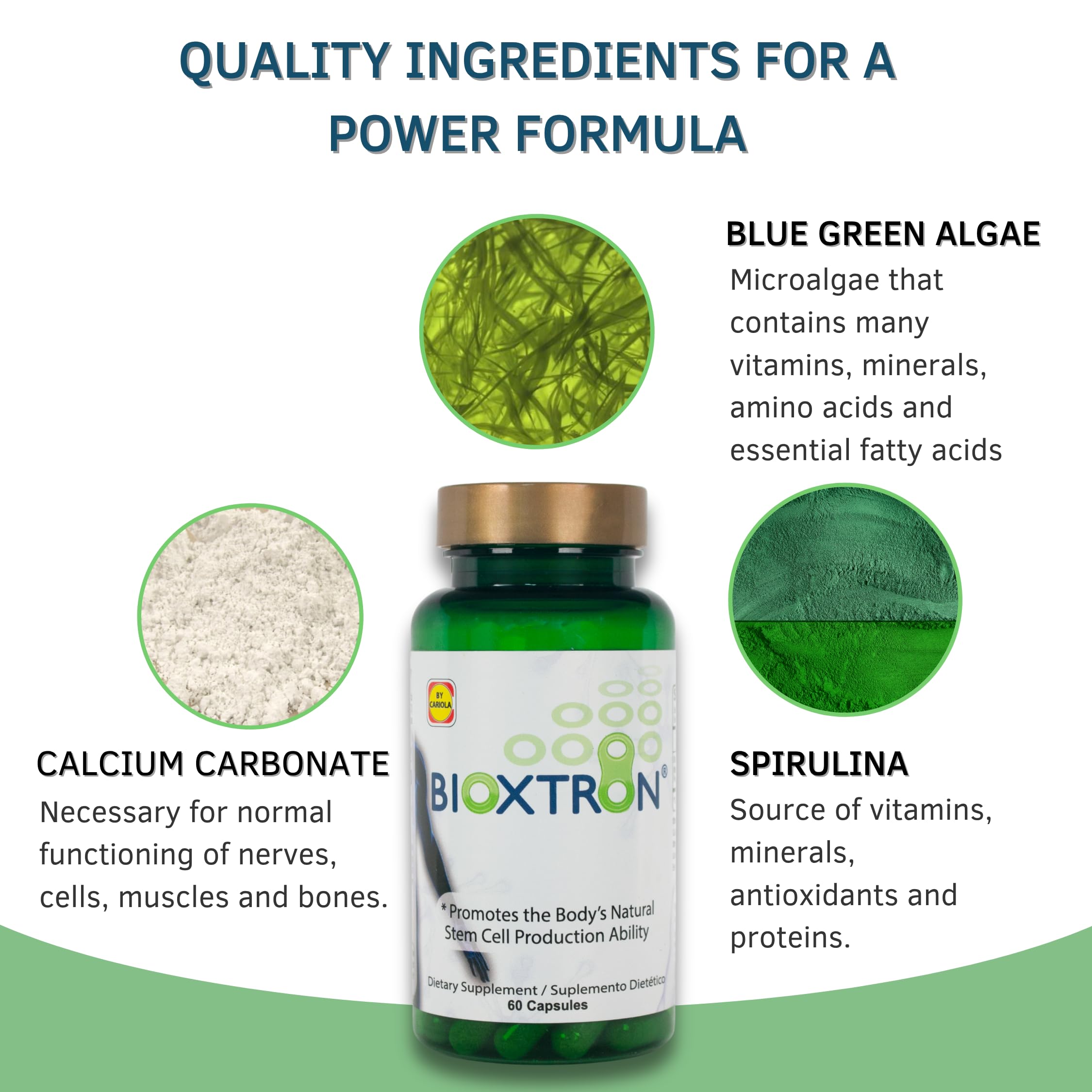 Triple-pack of Bioxtron natural AFA stem cell supplement for ongoing regimen