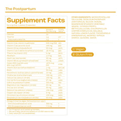 bird&be Postpartum packaging highlights gluten-free formula for sensitive diets.