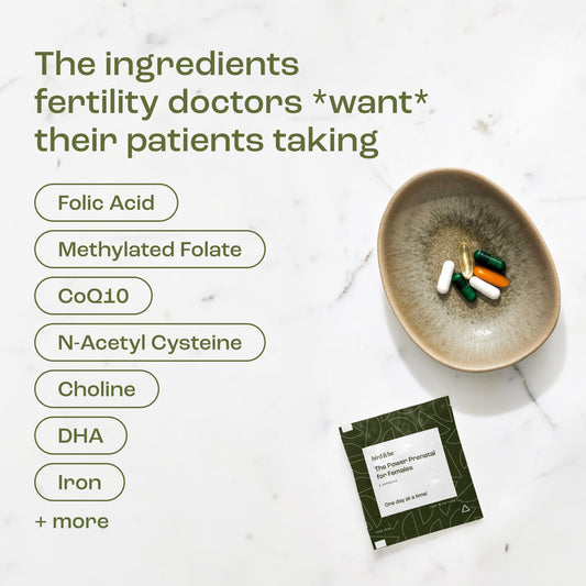bird&be Power Prenatal daily pack highlighting on-the-go convenience.