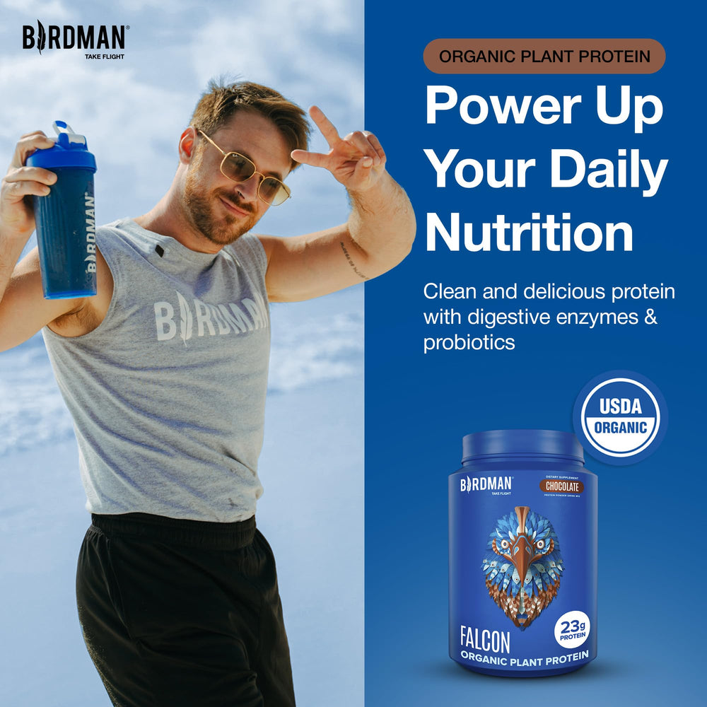 BirdMAN Falcon ingredients label highlights natural six-item list
