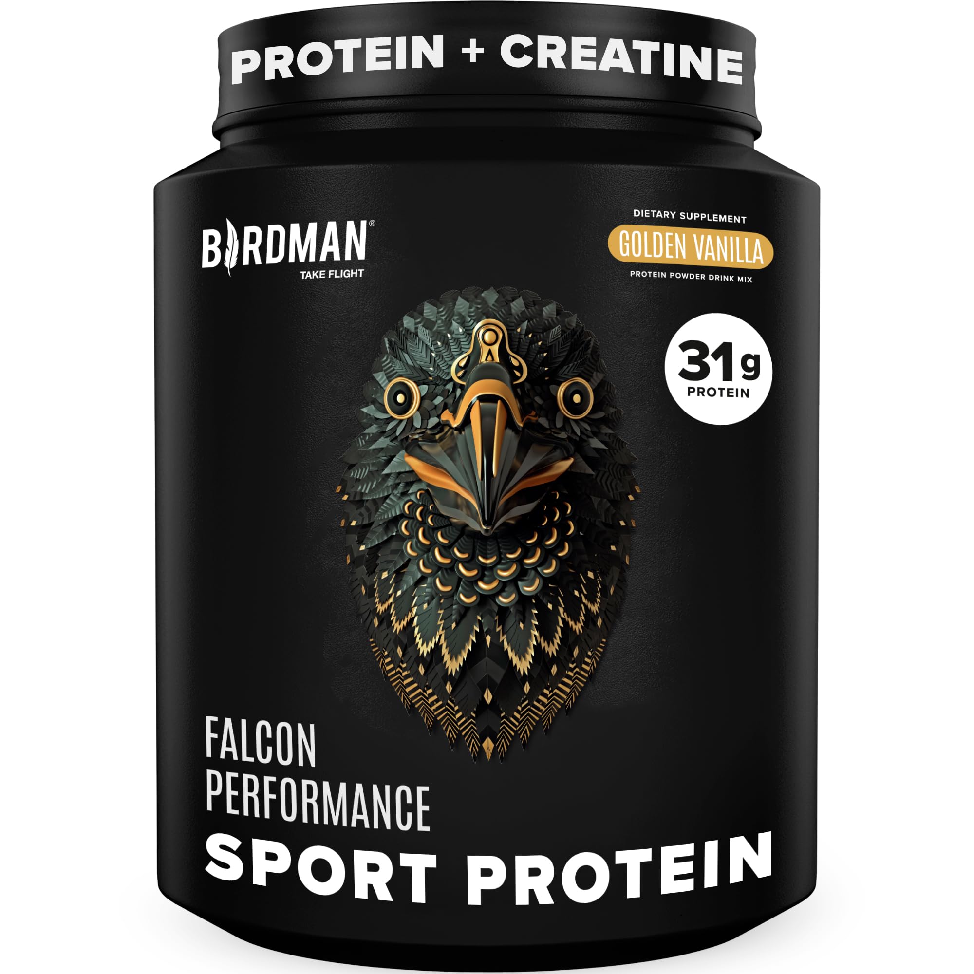 Birdman Falcon Performance vanilla protein scoop for clean fueling