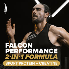 Birdman Falcon Performance vita-cherry-sport-extract graphic suggests recovery-forward benefits.