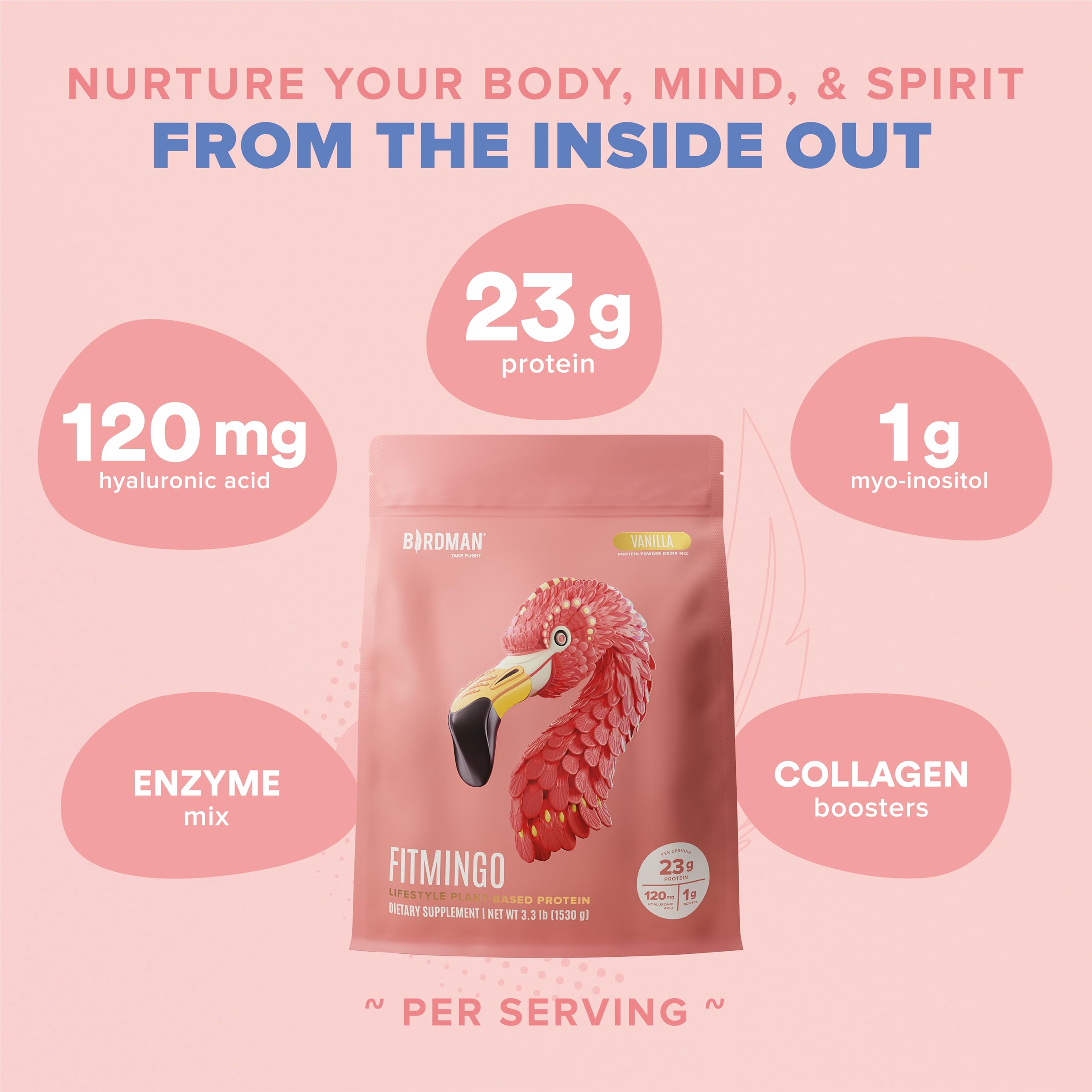 Birdman Fitmingo inositol daily-balance capsules support hormonal balance.