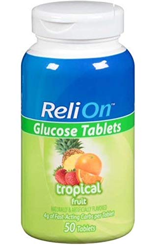 BirdStyler ReliOn glucose tablets grape bottle delivers convenient energy during activity