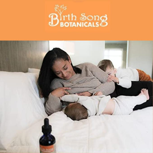 Let There Be Milk tincture bottles close-up highlighting lactation-support blend