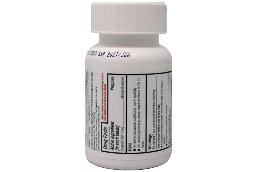 Bisacodyl tablets 5 mg blister pack ready for daily use