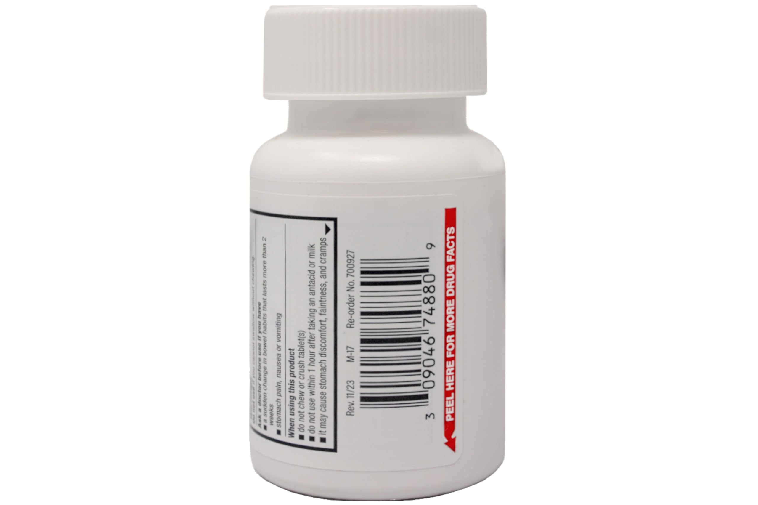 Bisacodyl tablets 5 mg label detail communicates dosage guidance
