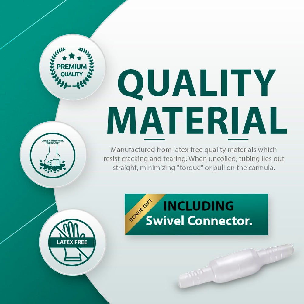 Bistras Oxygen Tubing inner 6-channel lumen maintains continuous airflow.