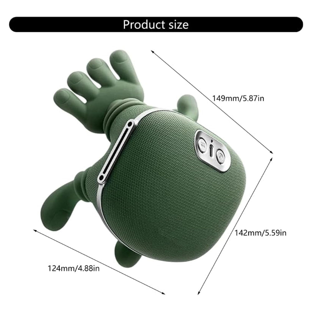 BitOffun compact massager resting on a couch implies post-work relaxation
