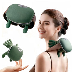 BitOffun shoulder and neck massager front view showing palm-like kneading for tension relief